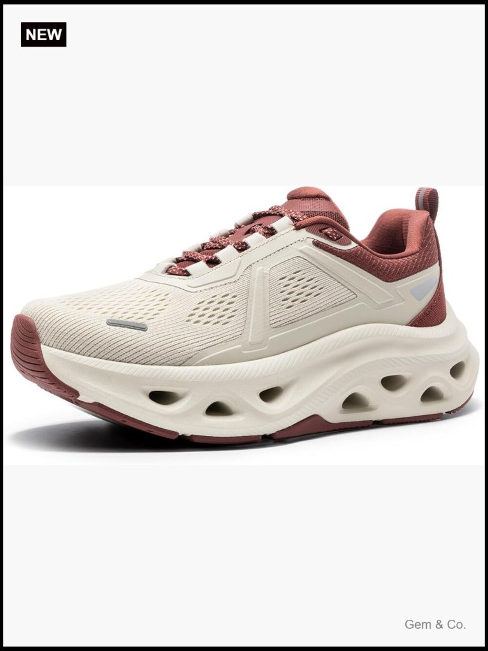 Cushioned Walking Running Shoes Breathable Non Slip Mesh Arch Support Athletic